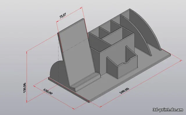 3D-модель "Органайзер канцелярский"