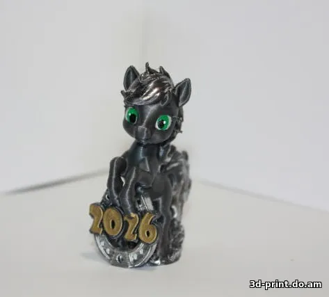 3D-модель "Пони 2026. Огонёк"