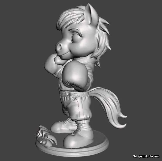 3D-модель "Пони 2026. Боксёр"