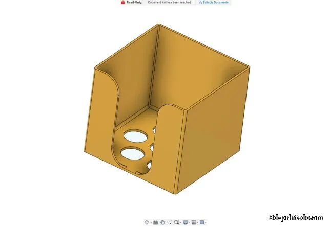 3D-модель "Подставка блока (стикеры) для записей и заметок"