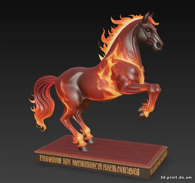 3D-модель "Огненная лошадь"