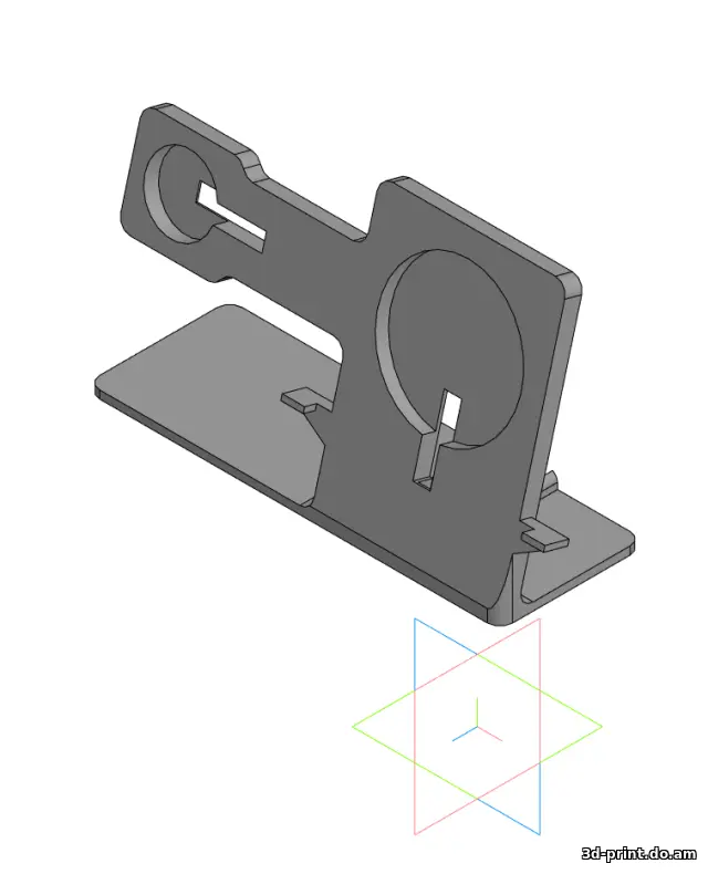 3D-модель "Зарядная станция для зарядки iPhone и Apple Watch"