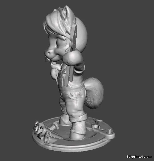 3D-модель "Пони 2026. Автомеханик"