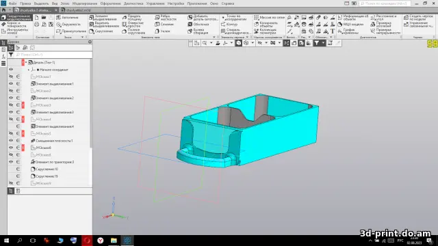 3D-модель "Кассетница для радиодеталей 2"