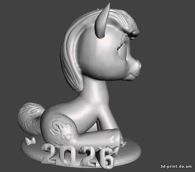 3D-модель "Пони 2026. Лучик"