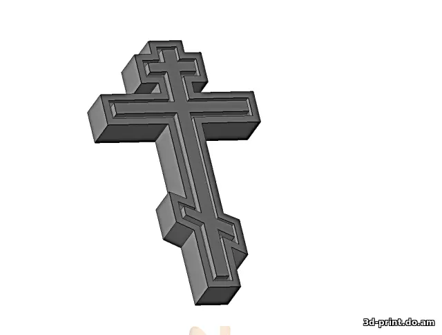 3D-логотип "Крест православный"