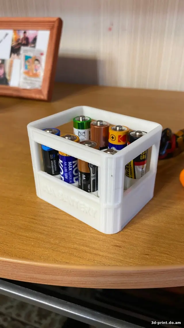 3D-модель "Кейс для батареек типа АА"