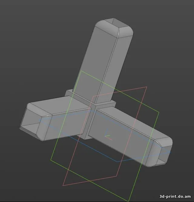 3D-модель "Коннекторы для профильных труб 18х18 мм"