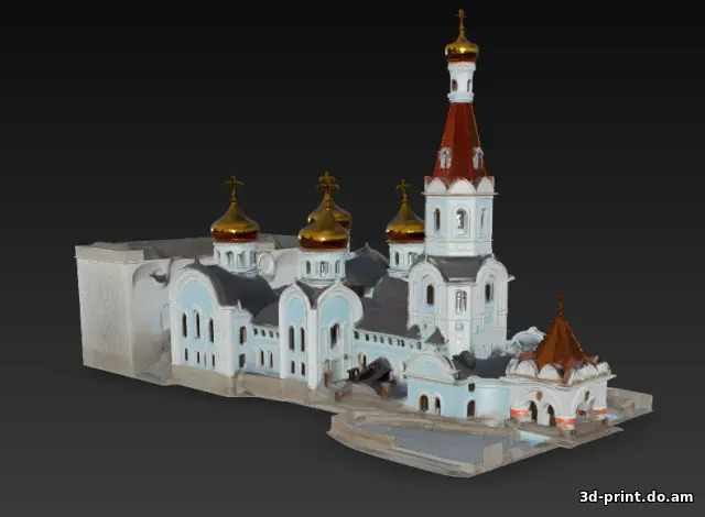 3D-модель "Собор в г. Чита Забайкальский край"