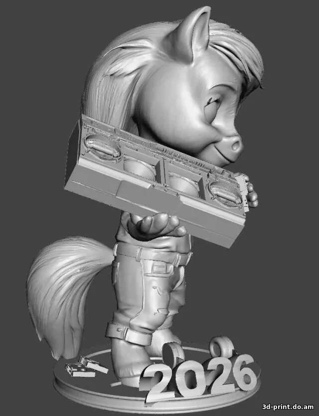 3D-модель "Пони 2026. Меломан"