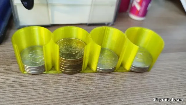 3D-модель "Простая и лёгкая монетница на офисный стол"