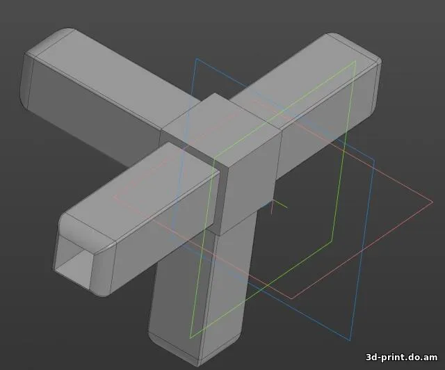 3D-модель "Коннекторы для профильных труб 18х18 мм"