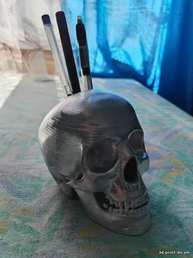 3D-модель "Череп-карандашница"