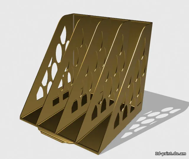 3D-модель "Органайзер -подставка для Виниловых пластинок"