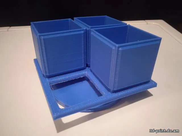 3D-модель "Боксы конструкторы с вращающейся платформой и стационарной"