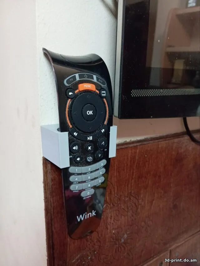 3D-модель "Крепление для пульта ростелеком (WINK) на стену"