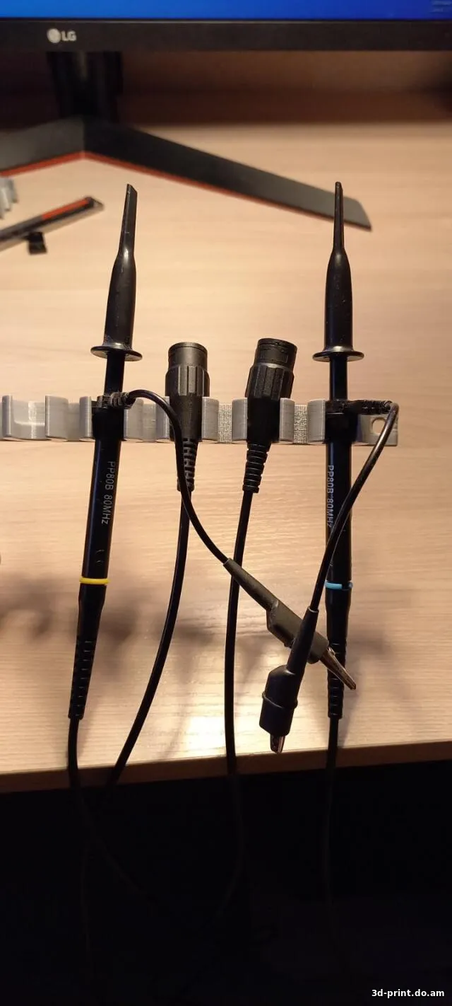 3D-модель "Органайзер для измерительных щупов. (мультиметр, осциллограф, блок питания и т.д.)"