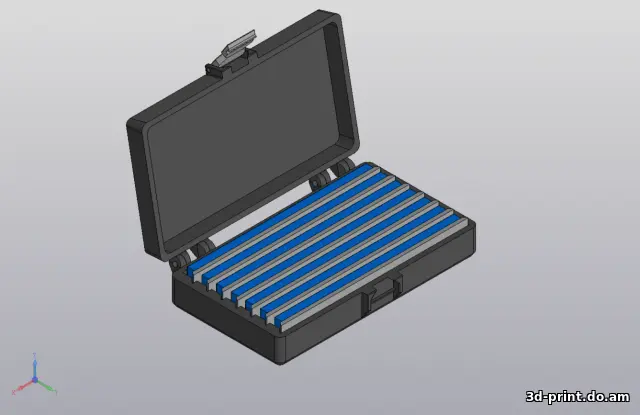 3D-модель "Кейс для абразивов, 7 мест"