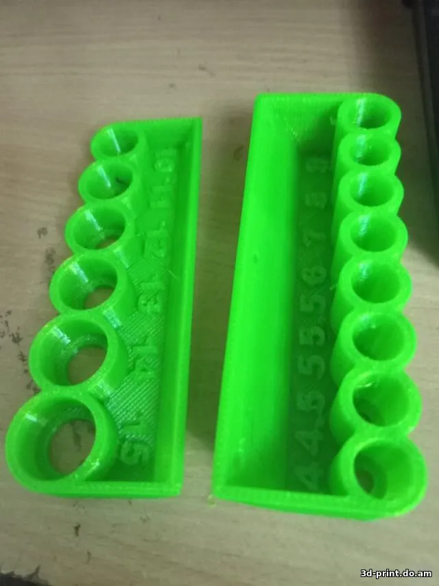 3D-модель "Органайзеры для удлинённых торцевых головок 1/4""