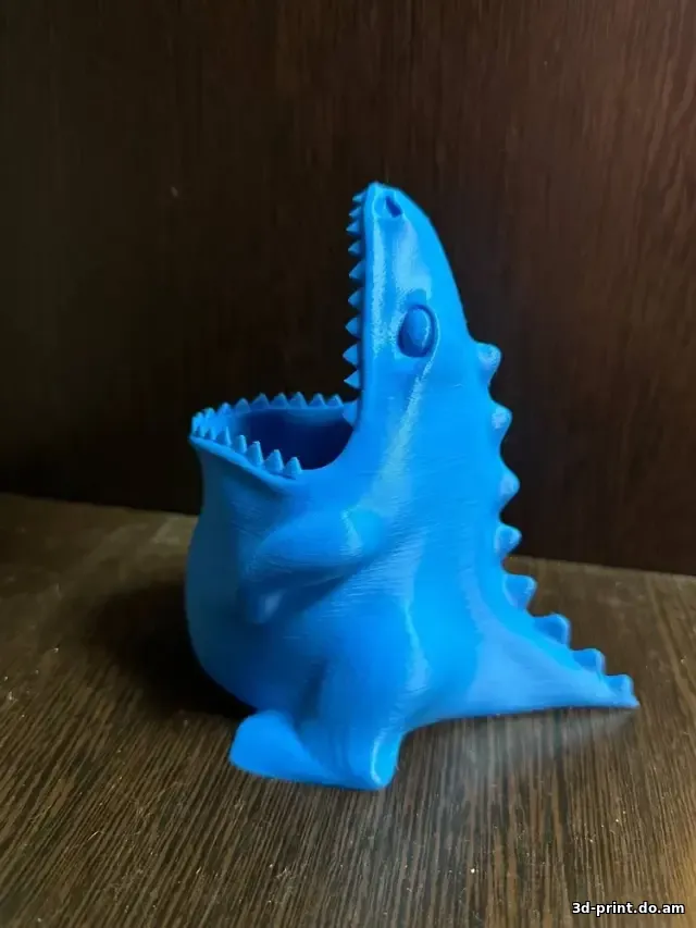3D-модель "Подставка для ручек и карандашей динозавр"
