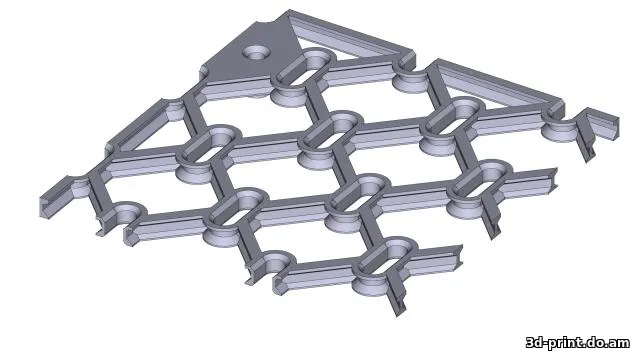 3D-модель "Ультра облегченная панель для хранения Ikea skadis"