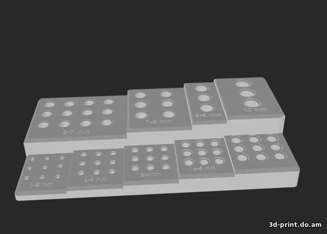 3D-модель "Drill Bit Organizer / Органайзер для сверл"