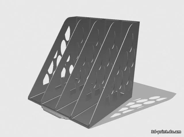 3D-модель "Органайзер -подставка для Виниловых пластинок"
