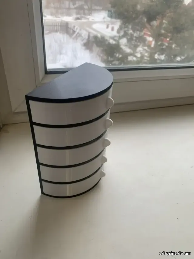 3D-модель "Шкатулка настенная с выдвижными ящичками"