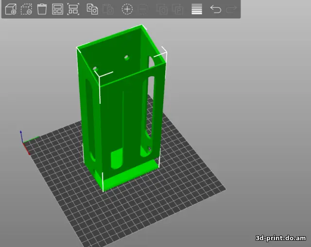 3D-модель "Бокс на 10 пачек сигарет"