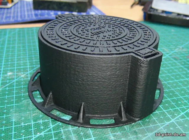 3D-модель "Колодезная обечайка с люком"