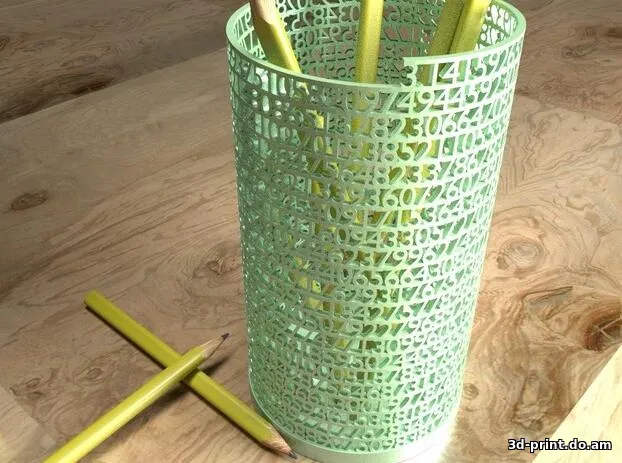 3D-модель "Карандашница Число Пи"