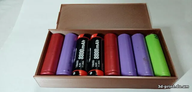 3D-модель "Бокс 18650 8шт."