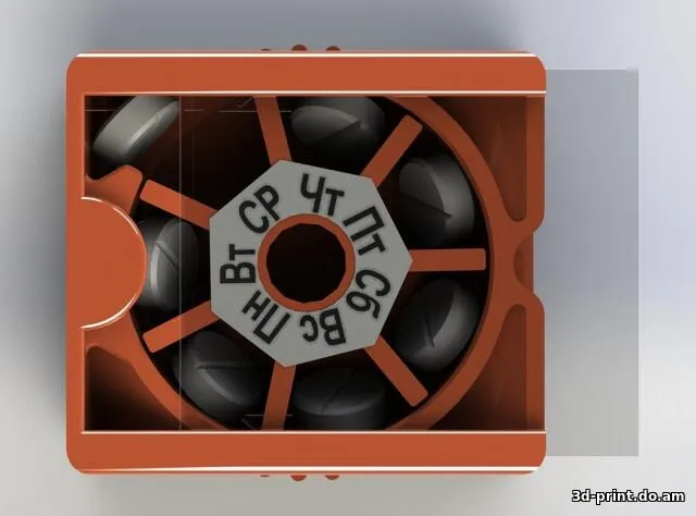 3D-модель "Таблетница на неделю"