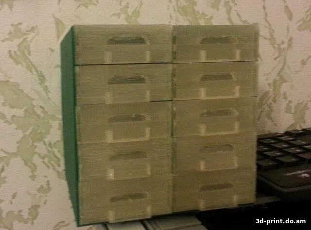 3D-модель "Ящик для мелких деталей на 20 отделений"