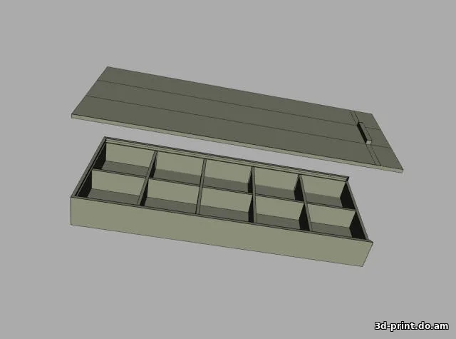 3D-модель "Коробка под токарные пластины" — STL модель для 3D-печати