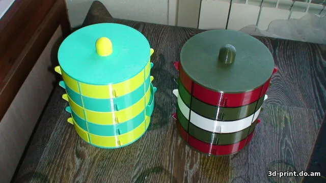 3D-модель "Шкатулка для мелочи с выдвижными ящичками"