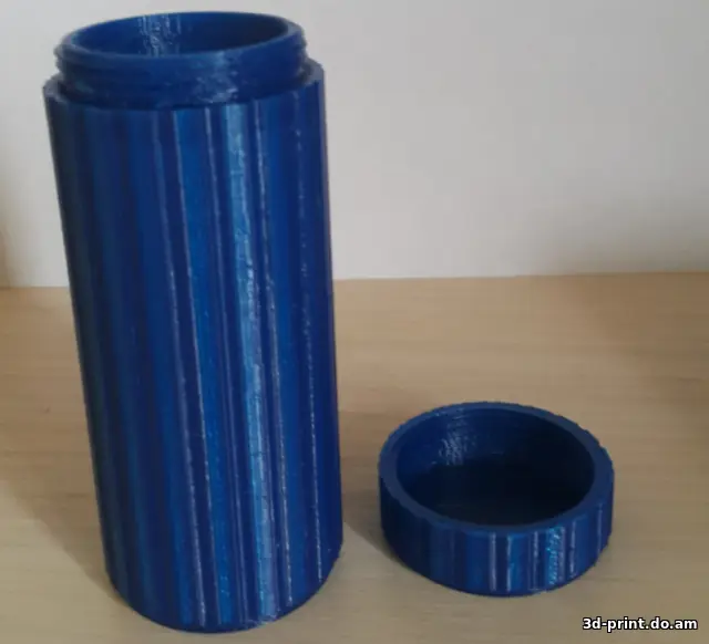 3D-модель "Пенал круглый с резьбой"