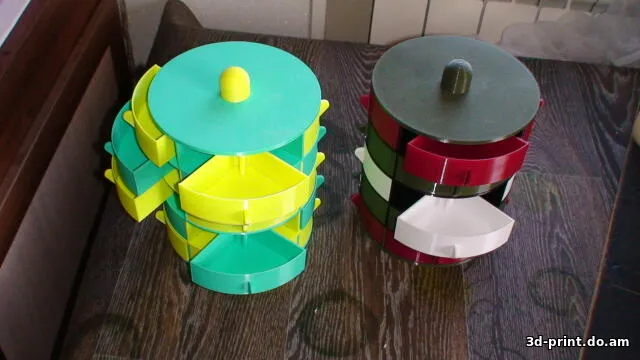 3D-модель "Шкатулка для мелочи с выдвижными ящичками"