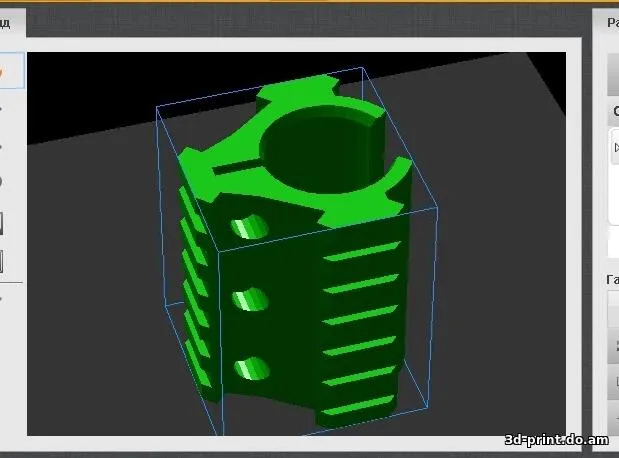 3D-модель "Крепление вивер планка"