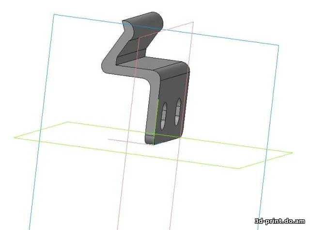 3D-модель "Крепёж для сетки окна (Нижний подпружиненный)"