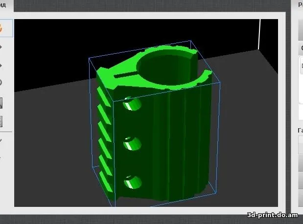 3D-модель "Крепление вивер планка"