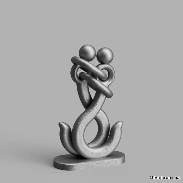 3D-модель "Абстракция Влюблённые"