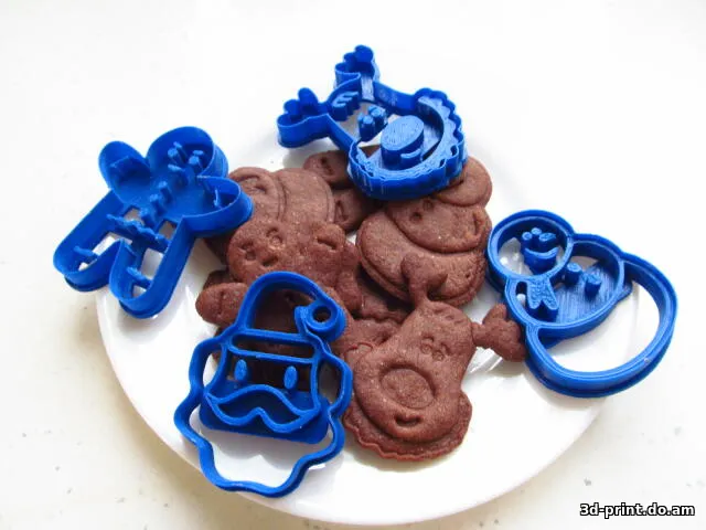 3D-модель "Новогодний комплект для вырезания печенья"