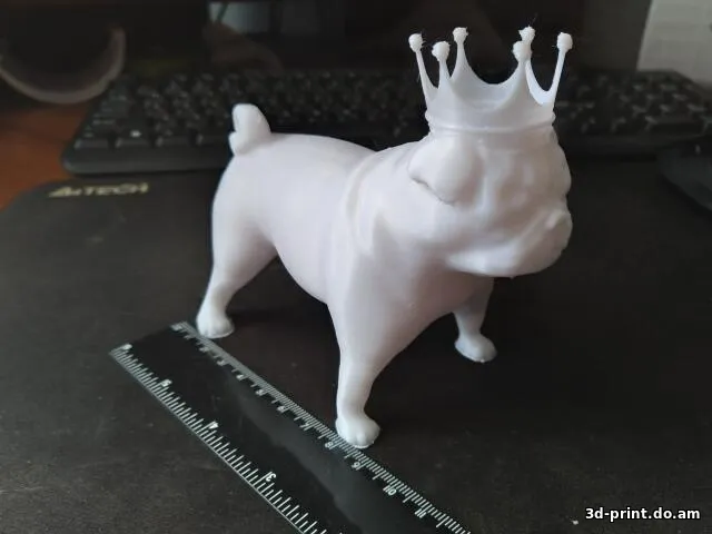 3D-модель "Мопс с короной"