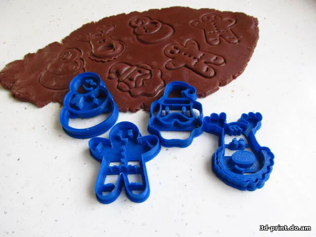 3D-модель "Новогодний комплект для вырезания печенья"