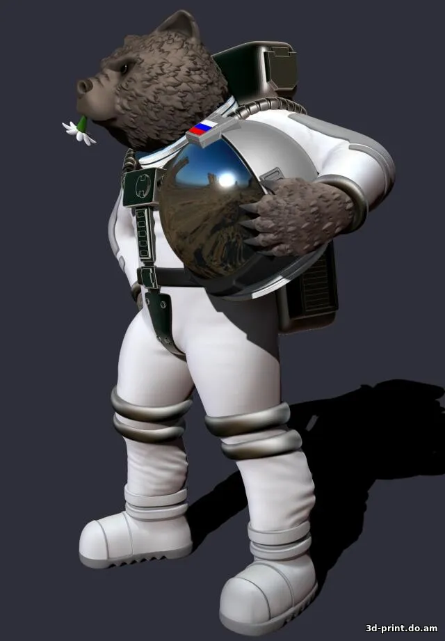 3D-модель "Медведь космонавт" 3D-модель "Медведь космонавт"