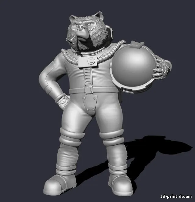 3D-модель "Медведь космонавт" 3D-модель "Медведь космонавт"