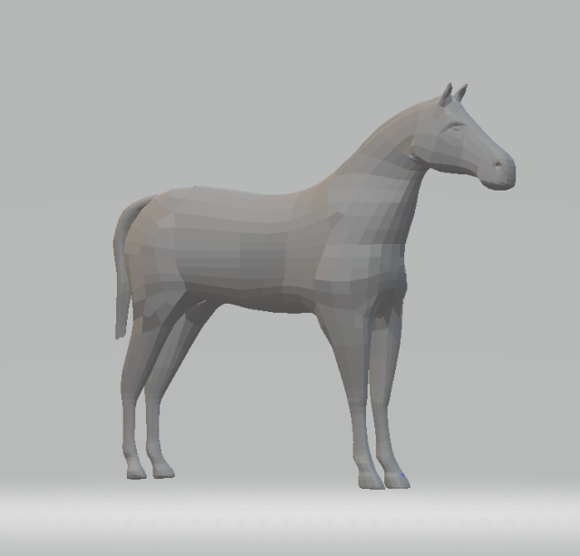 3D-модель "Скульптура Конь"