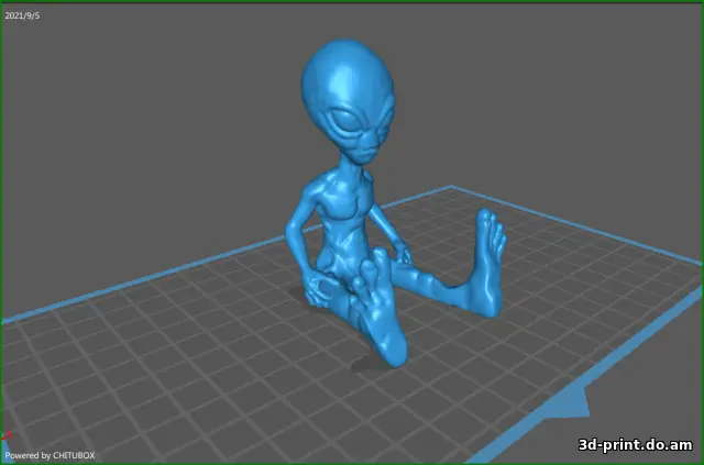 3D-модель "Grey Alien / Чужой"