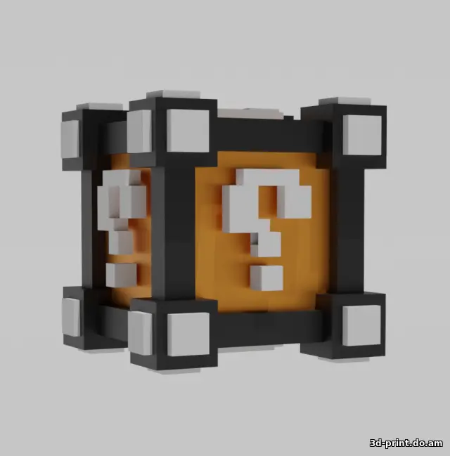 3D-модель "Куб" из Майнкрафта